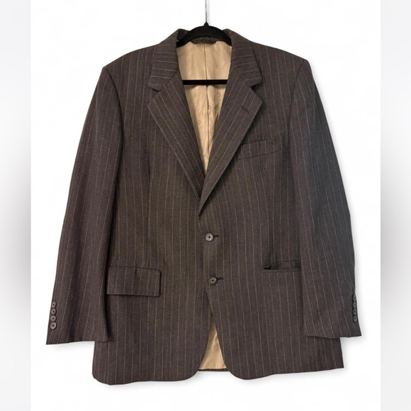 Dior Charcoal Pinstripe Men's Blazer